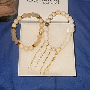 NWT Set of Two Beaded Bracelets
